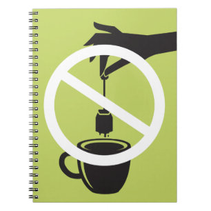 Caderno Espiral Saquinho de chá