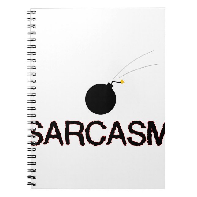 Caderno Espiral Sarcasm Bombed (Frente)