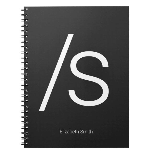 Caderno Espiral Sarcasm symbol forward slash s (Frente)