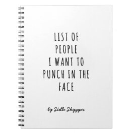 Caderno Espiral Sarcástico personalizado