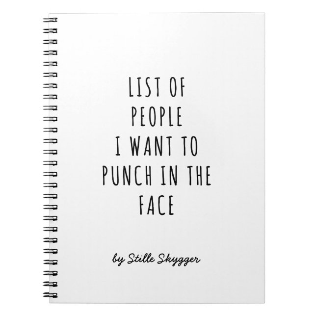 Caderno Espiral Sarcástico personalizado (Frente)