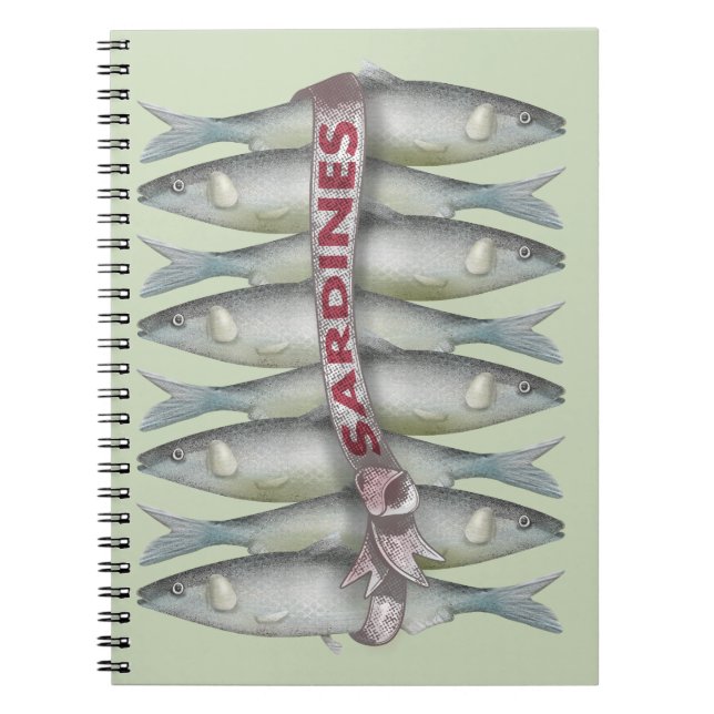 Caderno Espiral Sardinhas Frescas (Frente)
