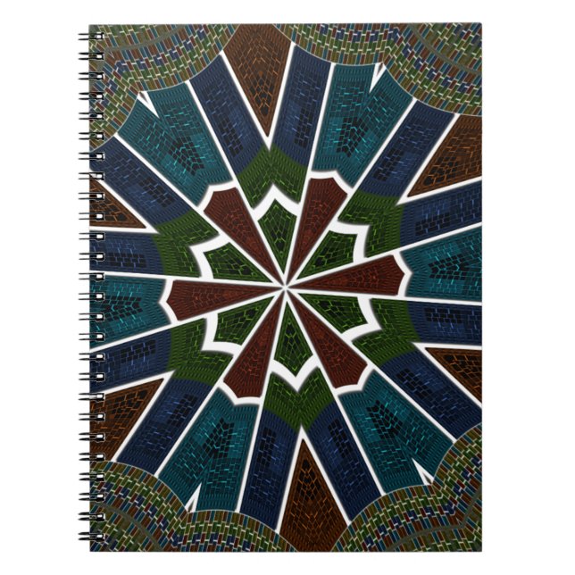 Caderno Espiral Sari inspirou Design com detalhes de insinuação (Frente)