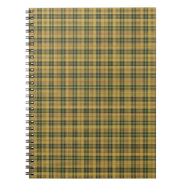 Caderno Espiral Saskatchewan tartan (Frente)