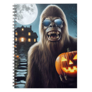 Caderno Espiral Sasquatch no Halloween