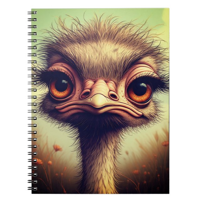 Caderno Espiral "Sassy Baby Emu" Spiral Notebook (Frente)