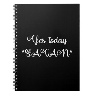 Caderno Espiral Satã Sim Hoje