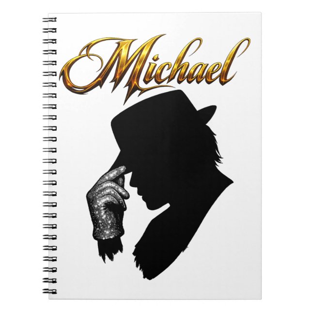 Caderno Espiral Saudação com Luva de Prata (Frente)