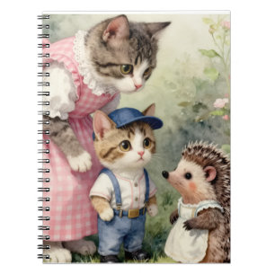 Caderno Espiral Saudações do Primeiro Dia – Gatito e Ouriço