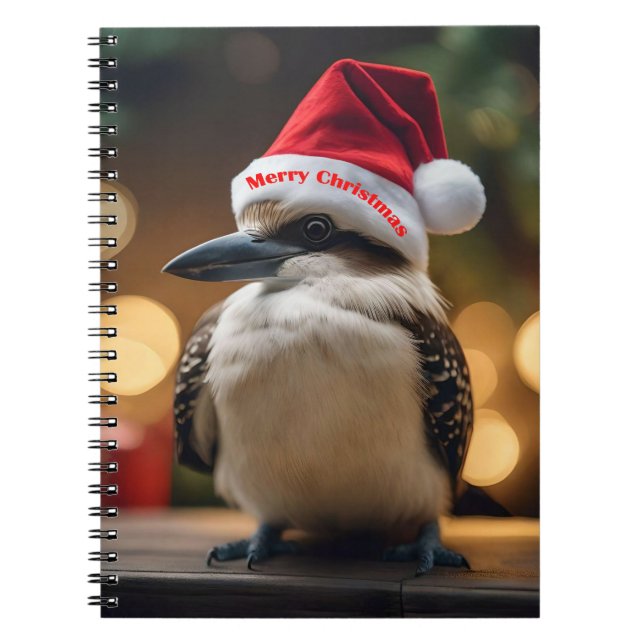 Caderno Espiral "Saúde de Natal de Kookaburras" (Frente)