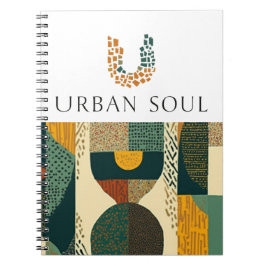 Caderno Espiral Saúde e Bem-Estar Minimalista Alma Urbana