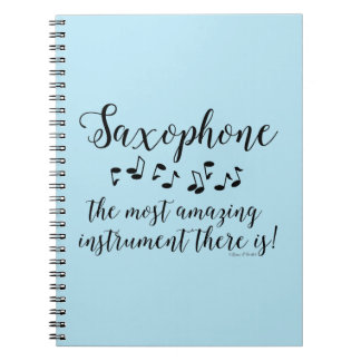 Caderno Espiral Saxofone incrível