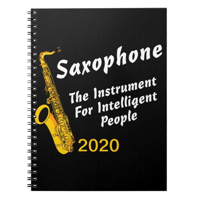 Caderno Espiral Saxofone inteligente (Frente)