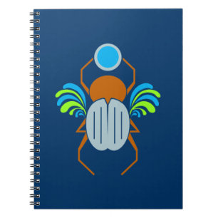 Caderno Espiral Scarab - notebook personalizado