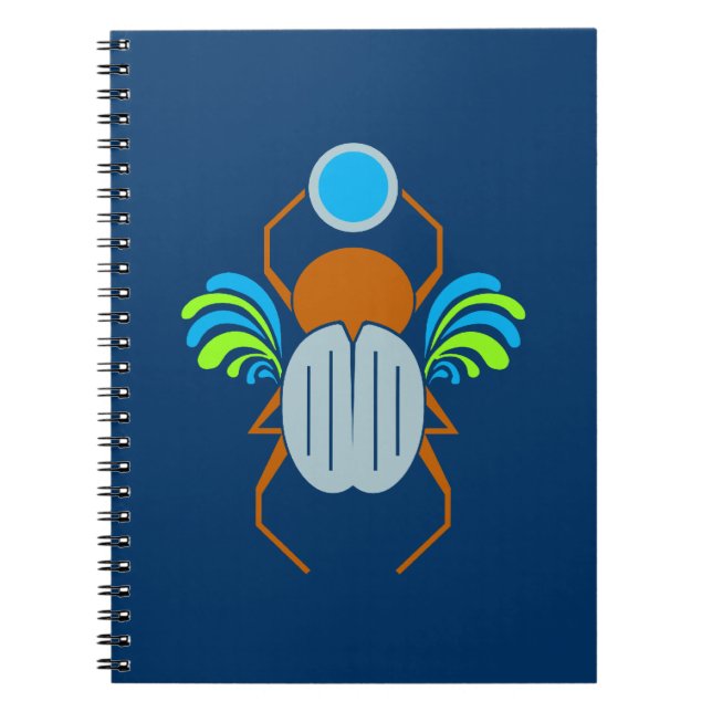 Caderno Espiral Scarab - notebook personalizado (Frente)