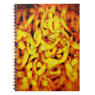 Caderno Espiral Scary Orange Ramen