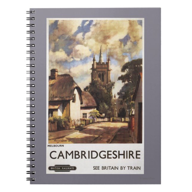 Caderno Espiral Scense Country View British Railways Poster (Frente)