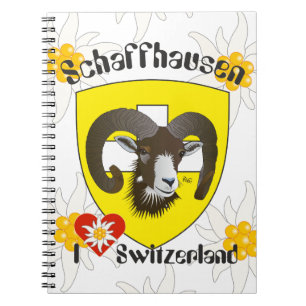 Caderno Espiral Schaffhausen - Schweiz - Suisse - Notizhefte