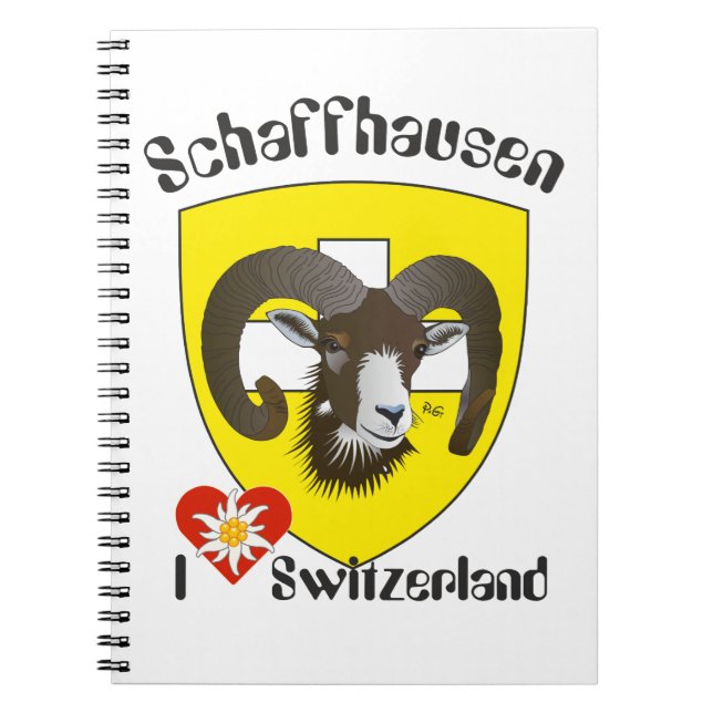 Caderno Espiral Schaffhausen - Schweiz - Suisse - Notizhefte (Frente)