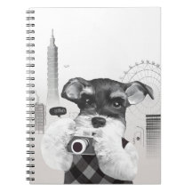 Schnauzer with Camera