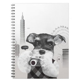 Caderno Espiral Schnauzer with Camera