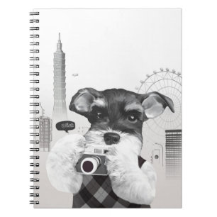 Caderno Espiral Schnauzer with Camera