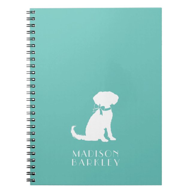 Caderno Espiral Schnoodle Dog Puppy (Frente)