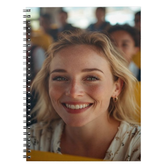Caderno Espiral School Bus Driver Photo Customize (Frente)