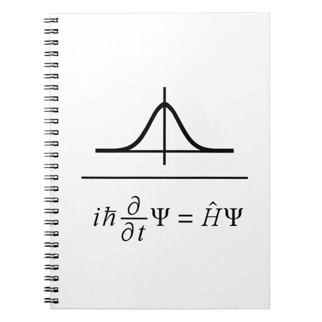 Caderno Espiral Schrödinger Equation (Frente)