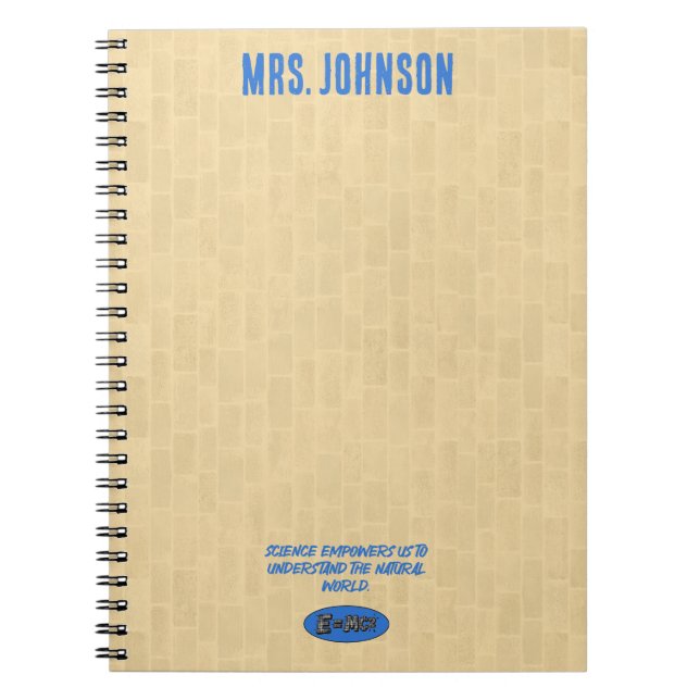Caderno Espiral Science Empowers Understanding Natural World (Frente)