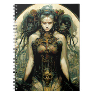 Caderno Espiral Scientific Tech Woman Fantasy Sci-Fi