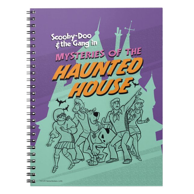 Caderno Espiral Scooby-Doo e a gangue "Casa Assombrada" (Frente)
