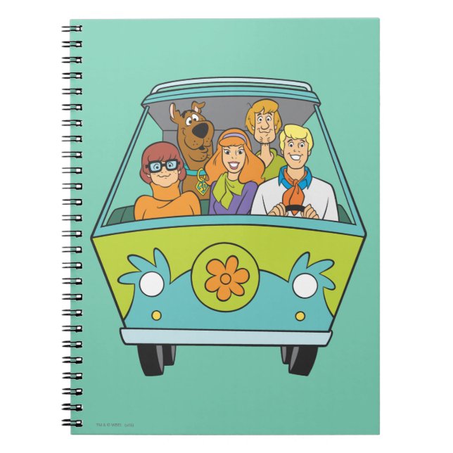 Caderno Espiral Scooby-Doo e a Máquina Misteriosa Gang (Frente)