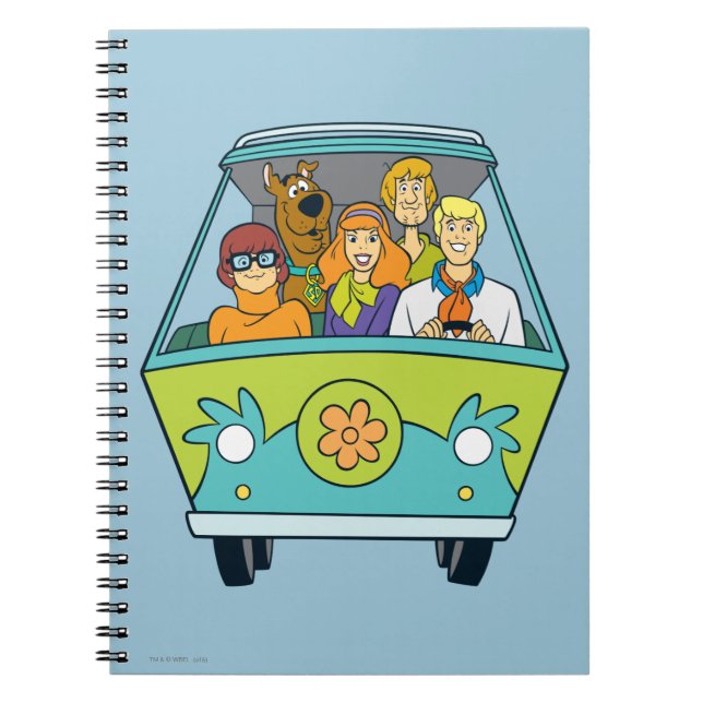 Caderno Espiral Scooby-Doo e a Máquina Misteriosa Gang (Frente)