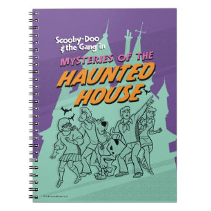 Caderno Espiral Scooby-Doo e o grupo "casa assombrada "