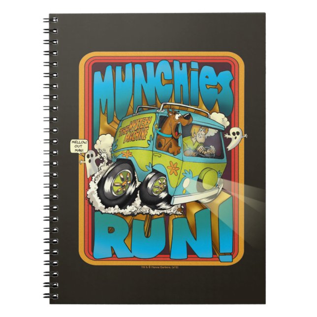 Caderno Espiral Scooby-Doo e Shaggy "Munchies Run!" (Frente)