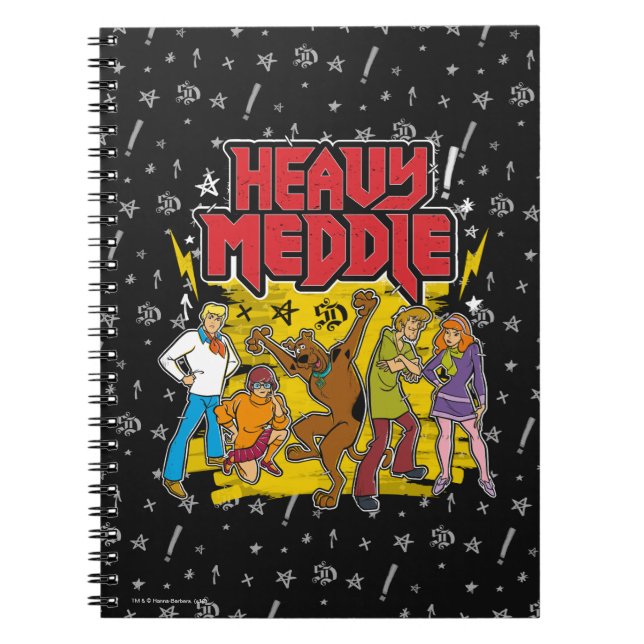 Caderno Espiral Scooby-Doo | Gráfico "Medalha Pesada" (Frente)