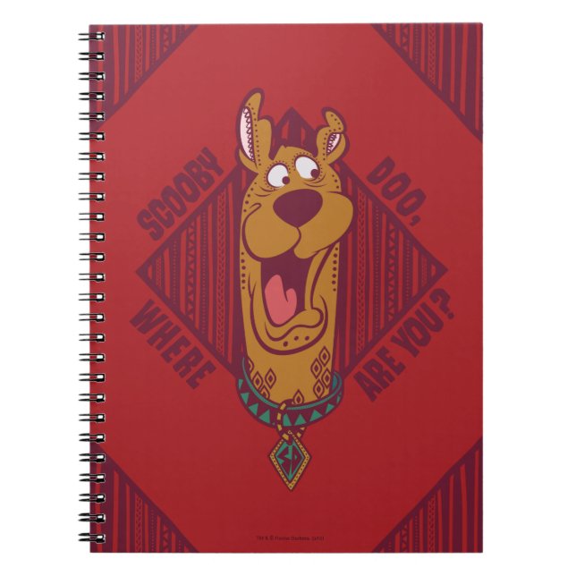 Caderno Espiral Scooby-Doo Onde Está O Seu Gráfico Tribal (Frente)