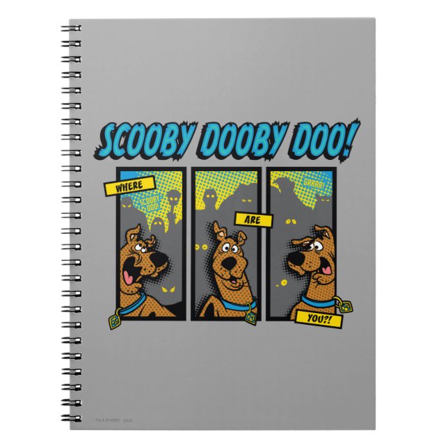 Caderno Espiral Scooby-Doo Onde Estão Os Painéis De BD (Frente)