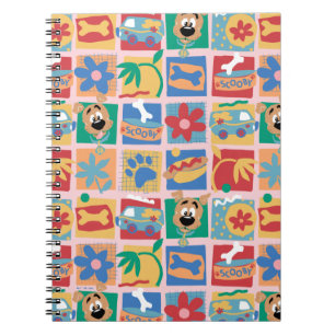 Caderno Espiral Scooby-Doo Padrão De Bebê Divertido