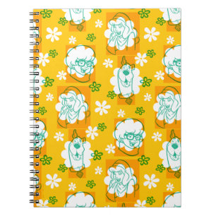 Caderno Espiral Scooby-Doo Padrão Floral de Caráter