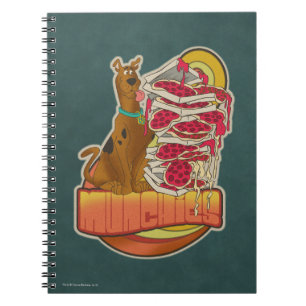 Caderno Espiral Scooby-Doo   Pilha de pizza "Munchies"