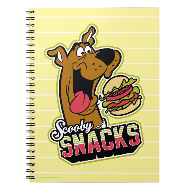 Caderno Espiral Scooby-Doo "Scooby Snacks" Logo (Frente)