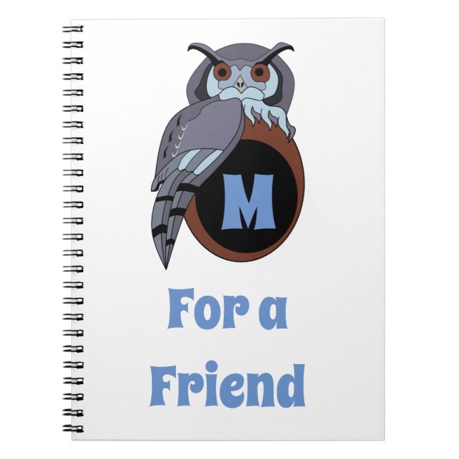 Caderno Espiral Scop Owl Monograma (Frente)