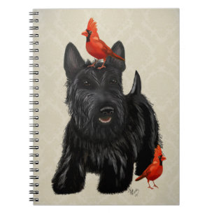 Caderno Espiral Scottie Dog e Red Birds