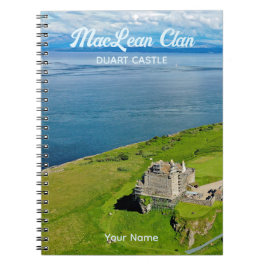 Caderno Espiral Scottish MacLean Clan Duart Castle Photo