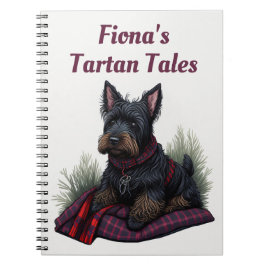 Caderno Espiral Scottish Terrier Dog Personalizado