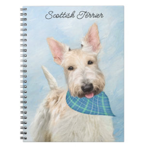 Caderno Espiral Scottish Terrier Wheaten Dog Painting