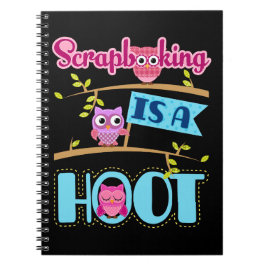 Caderno Espiral Scrapbooking é um Hoot Scrapbooker Scrapbook