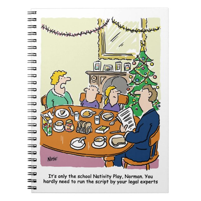 Caderno Espiral Script de Tocar Natividade na Escola (Frente)